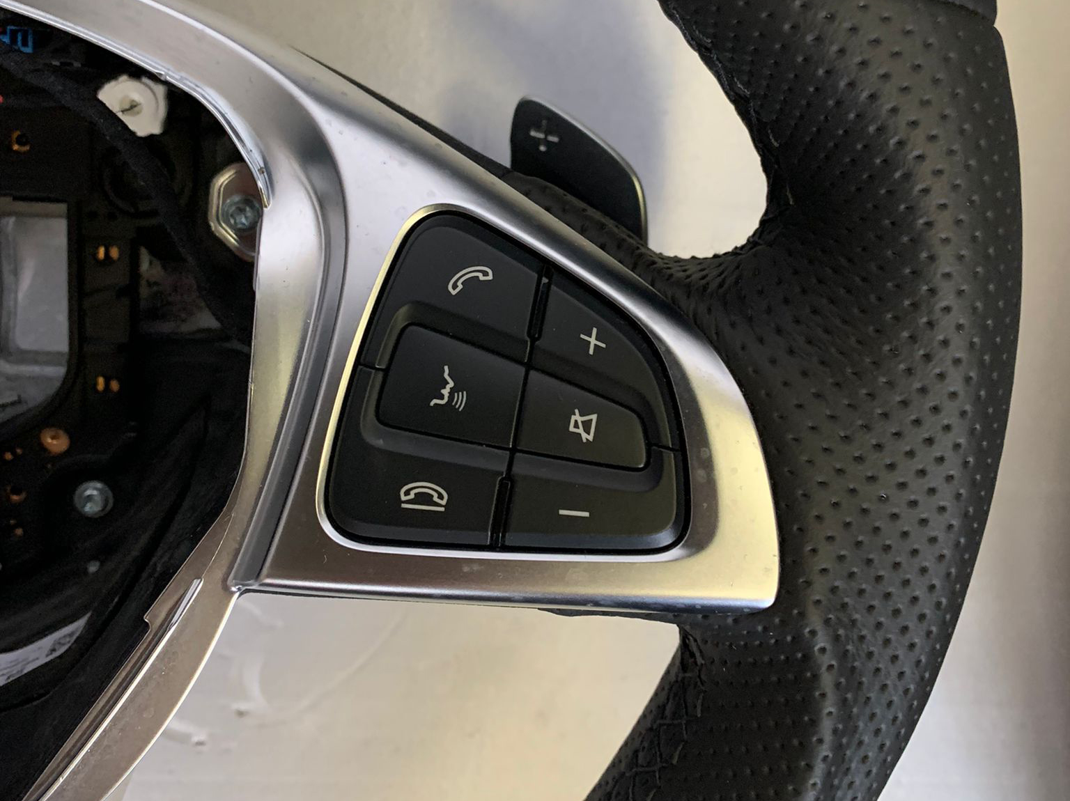 Mercedes-Benz C-Class W205 (2014-2021) Steering Wheel with Paddle Shifters Leather AMG Style
